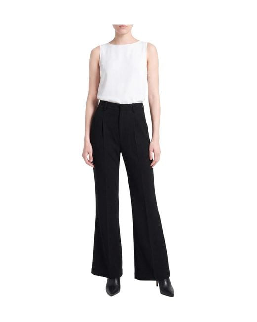 Isabel Marant Black Solid Color Casual Trousers