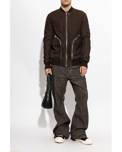 Rick Owens Black High Top Lace-Up Sneakers for men