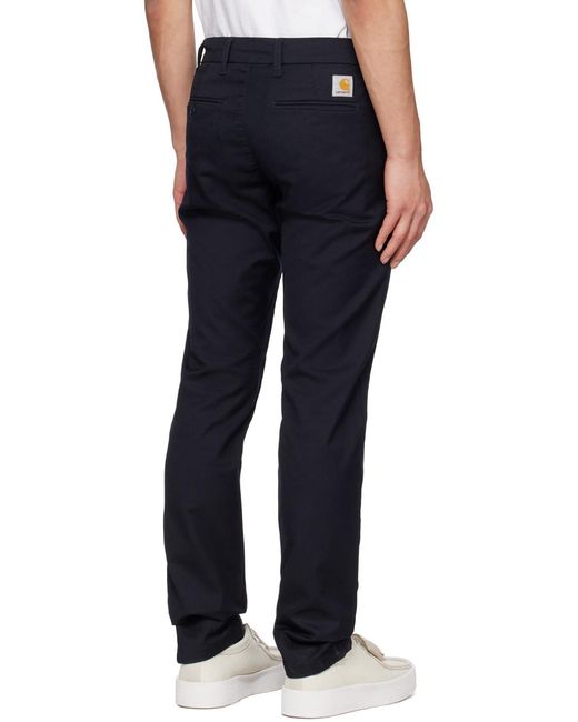 Carhartt Black Straight-Leg Trousers for men