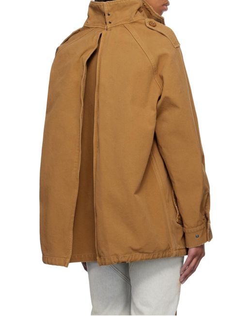 MM6 by Maison Margiela Brown Cotton Zip-Up Jacket