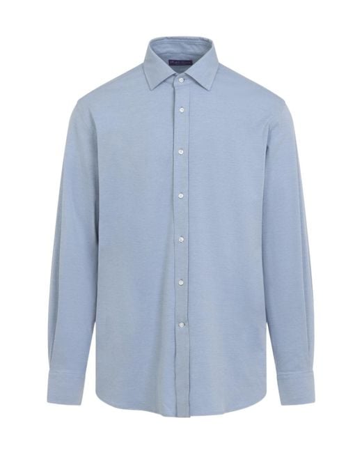 Ralph Lauren Blue Aston Long-Sleeve Shirt for men