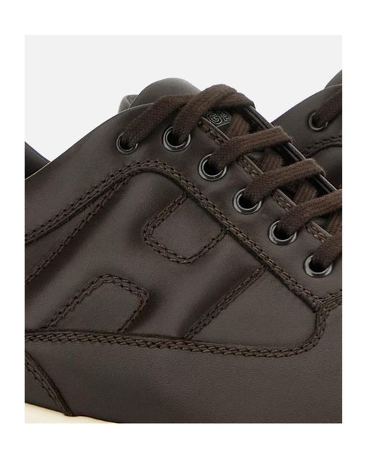 Hogan Black Interactive Lace-Up Sneakers for men