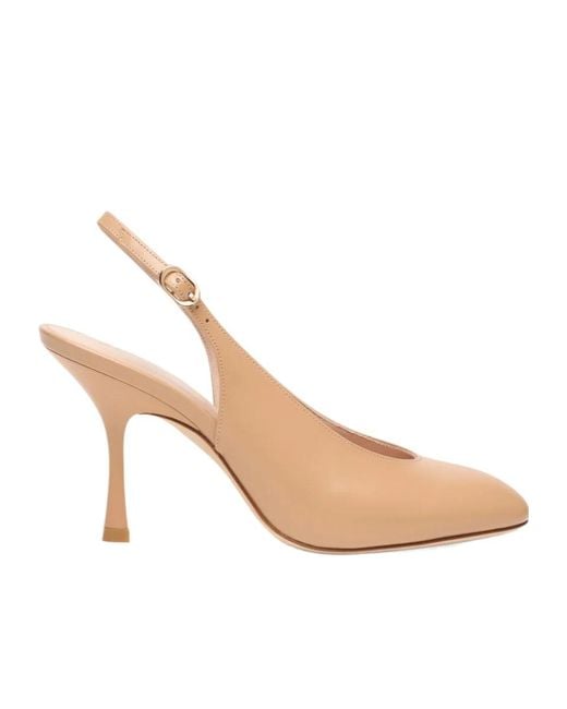Stuart Weitzman Natural Madison Slingback 85