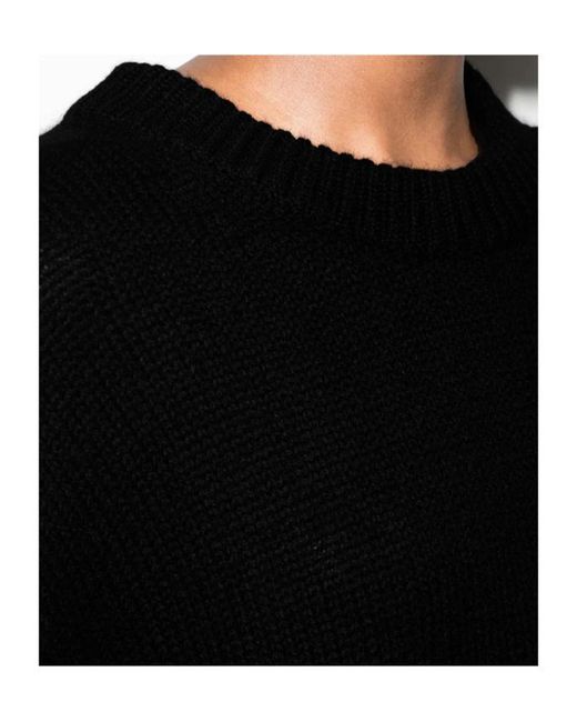 Lisa Yang Black Long-Sleeve Knit Sweater