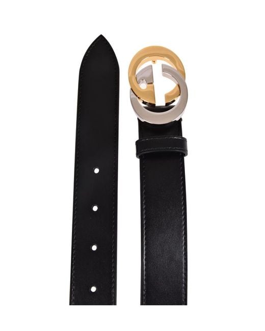 Gucci White Belt With Interlocking G Buckle for men