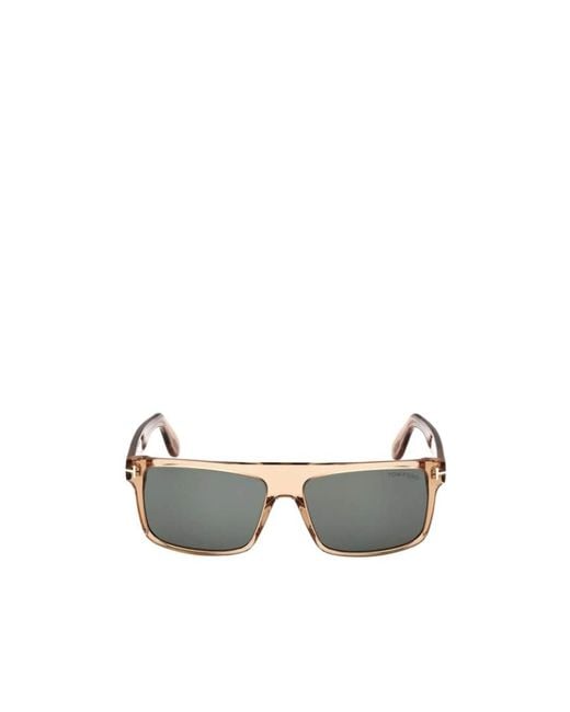 Tom Ford Metallic Logo Sunglasses for men