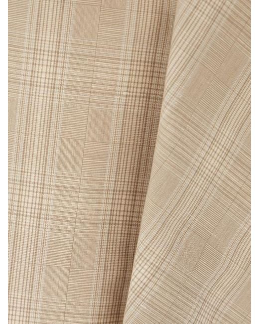 Iceberg Natural Check Ruffled Midi Skirt