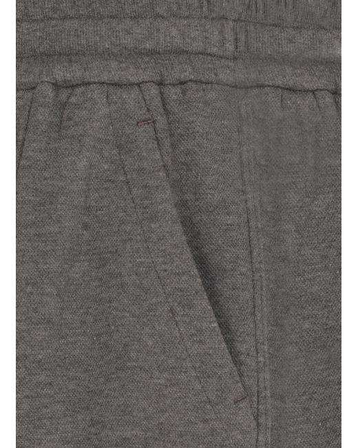 Brunello Cucinelli Gray Drawstring Shorts