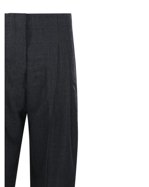 Studio Nicholson Black Liras Double Pleat Pants