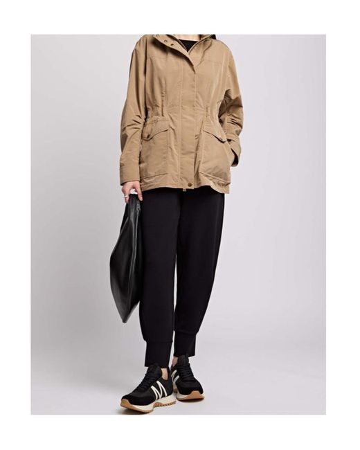 Moncler Natural Logo-Print Parka