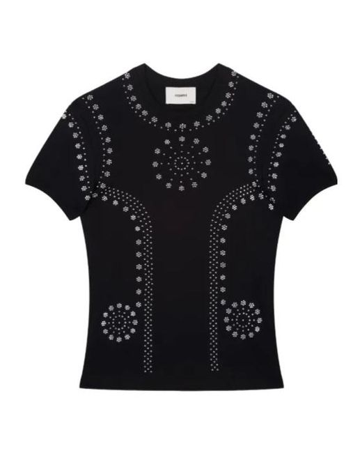 Coperni Black Mantra Graphic Print T-Shirt