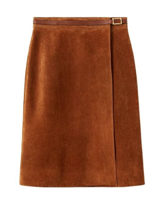 Loro Piana Brown Gala Skirt