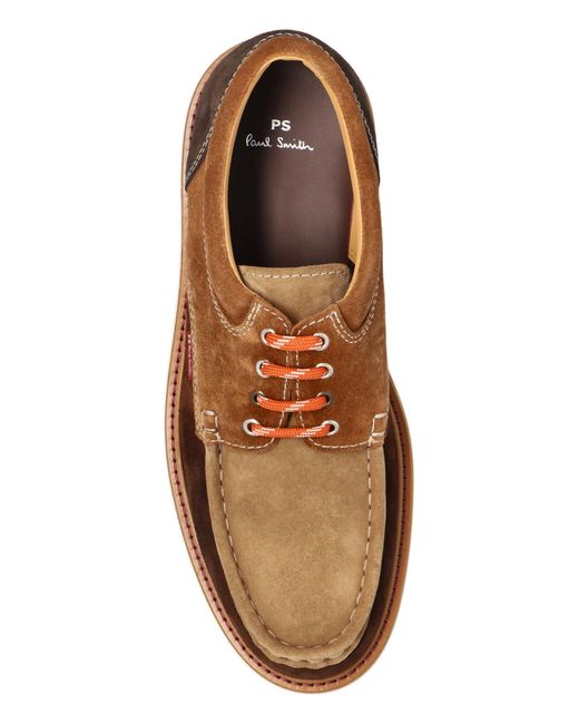 Paul Smith Brown Lace-Up Casual Shoes for men