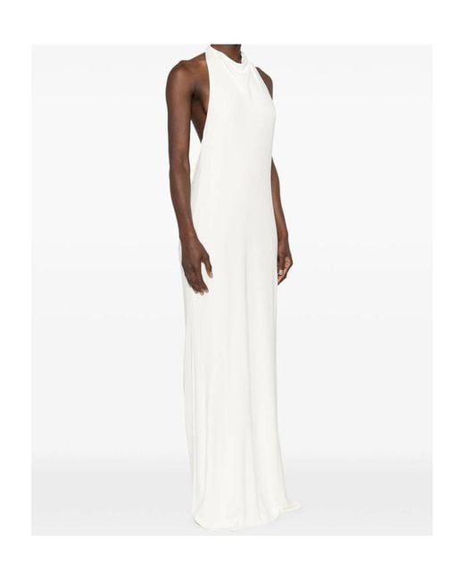 Cult Gaia White Backless Sleeveless Camisole Dress
