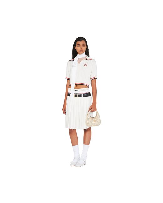 Miu Miu Natural Miu Wander Matelassé Mini Hobo Bag