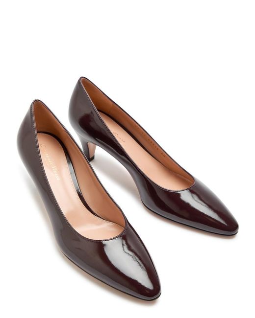Gianvito Rossi Brown Patent Leather Pumps