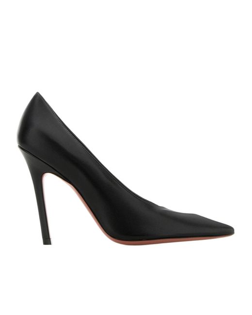 AMINA MUADDI Black Pointed High Heels