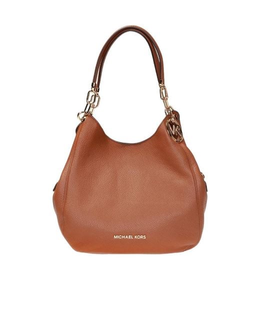 Michael Kors Brown Michael Lillie Large Shoulder Bag