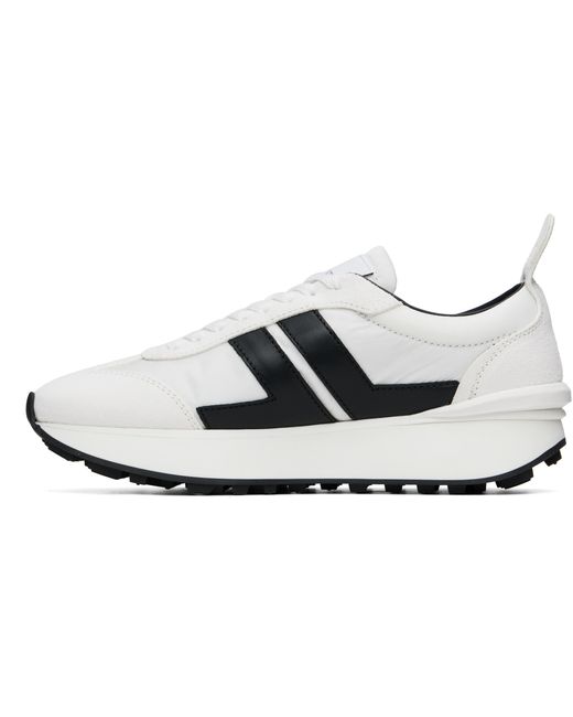 Lanvin White Bumpr Color-Blocked Sneakers for men