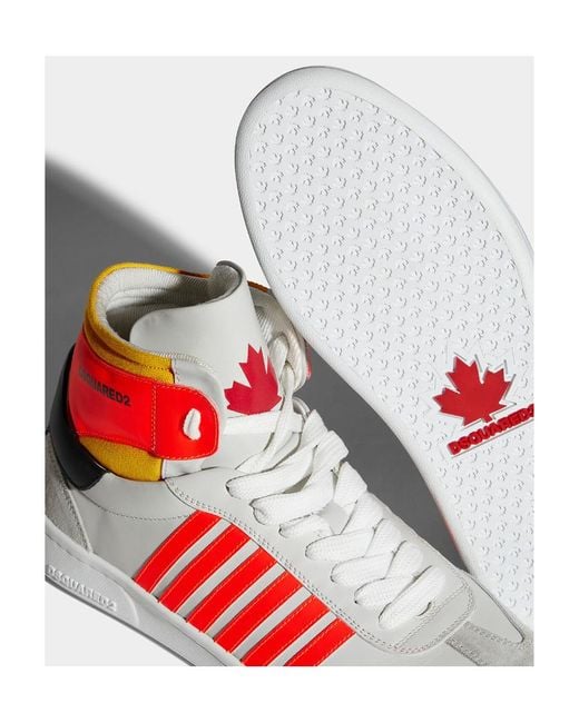 DSquared² White High-Top Sneakers for men