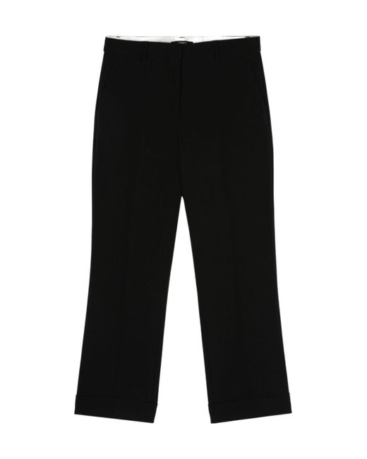 Seventy Black Tailored Cropped Trousers