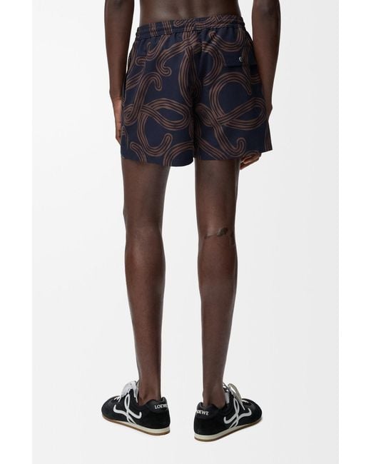 Loewe Blue Technical Shell Swim Shorts for men