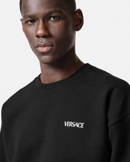 Versace Black Hills Crewneck Sweatshirt for men