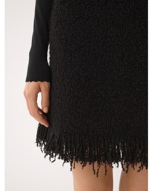 Chloé Black Bouclé Mini Skirt