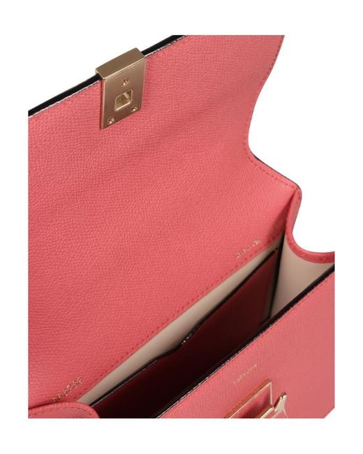 Valextra Pink Nolo Mini Crossbody Bag