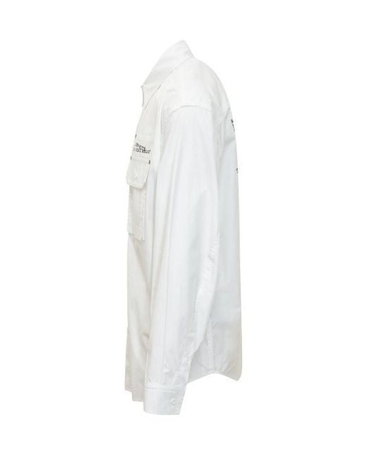 Off-White c/o Virgil Abloh White Type Arrow Overshirt for men