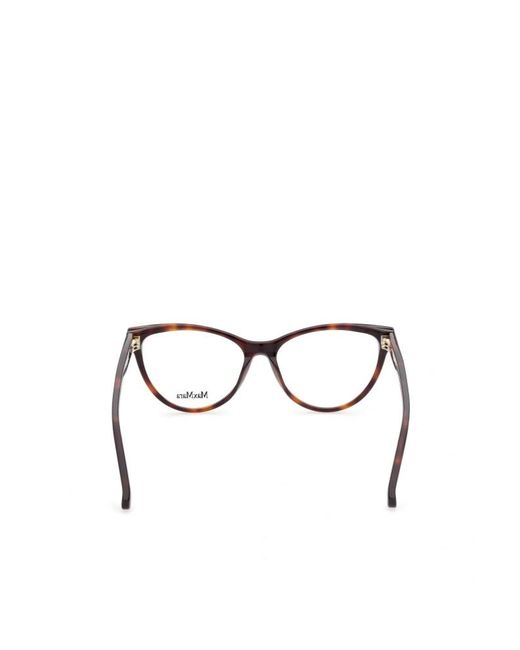 Max Mara White Cat-Eye Frame Glasses