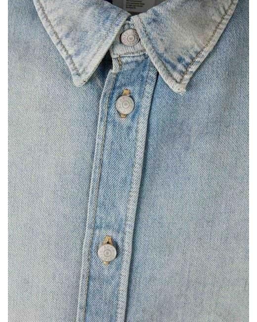 Acne Blue Long-Sleeved Denim Jacket for men