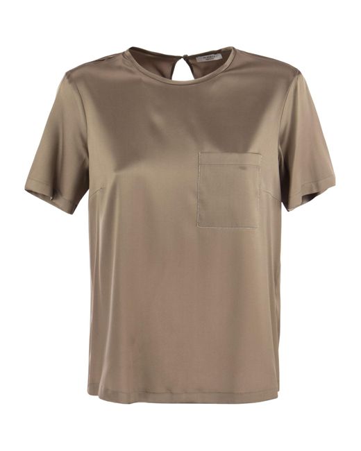 Peserico Natural Silk Chiffon T-Shirt