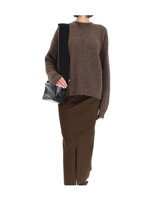 Uma Wang Brown Long-Sleeved Sweater