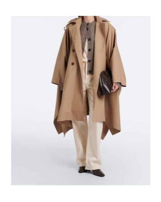 Rohe Natural Double-Breasted Cotton Cape