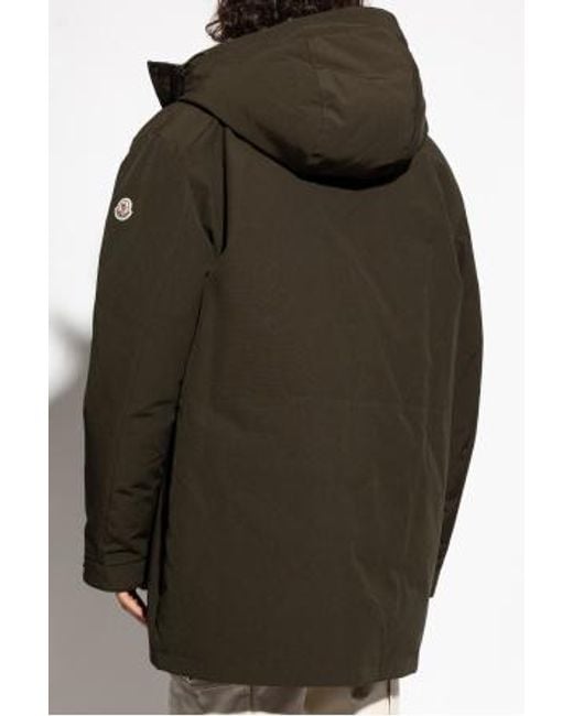 Moncler Green Livradois Hooded Short Down Jacket for men