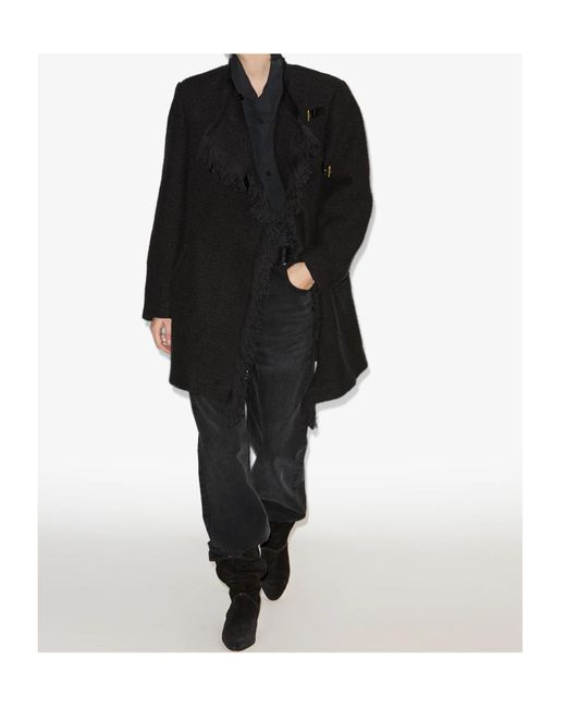 Isabel Marant Black Garmia Asymmetrical Front Jacket