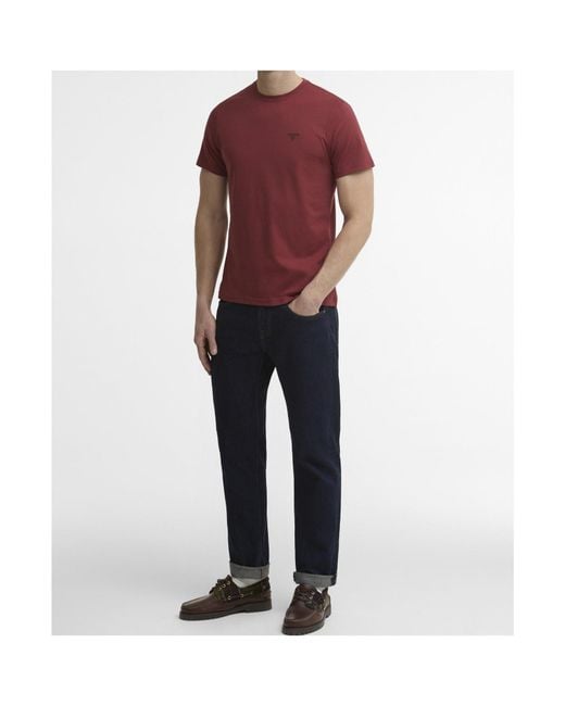 Barbour Logoembroidered Crewneck Tshirt for men