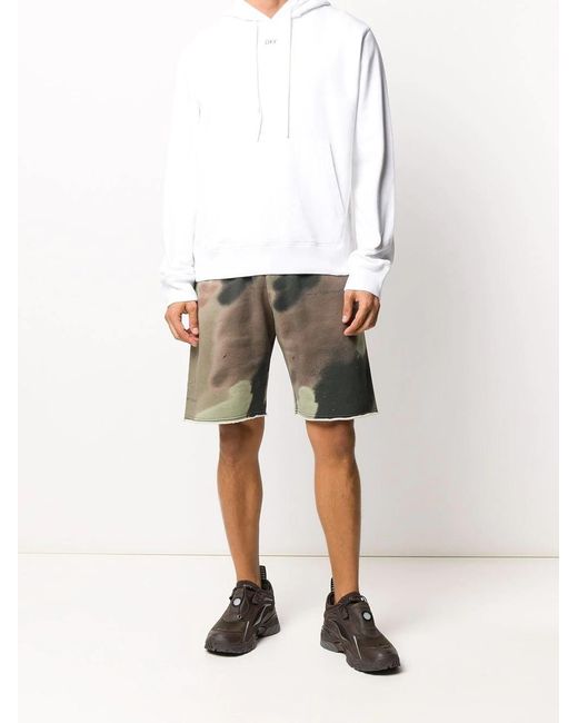 Off-White c/o Virgil Abloh White Logo Hooded Sweater for men
