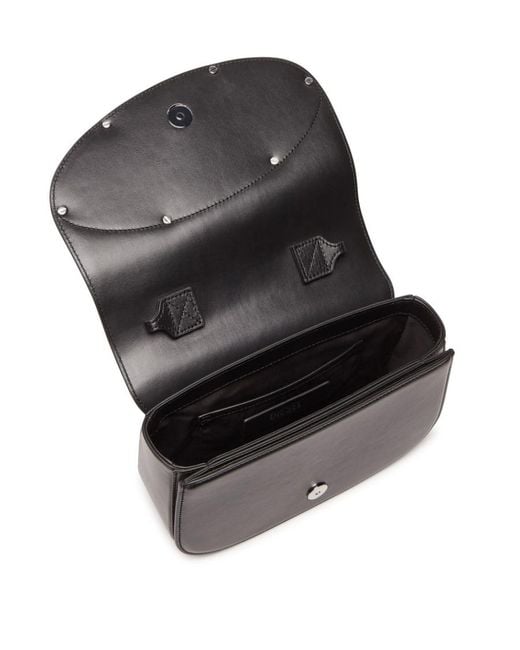 DIESEL Black 1Dr M-Iconic Medium Shoulder Bag