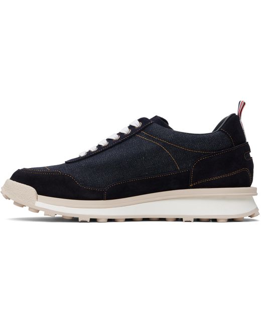 Thom Browne Blue Lace-Up Sneakers for men