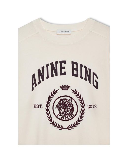 Anine Bing White Jaylin T-Shirt