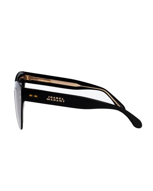Isabel Marant Black Cat-Eye Studded Sunglasses