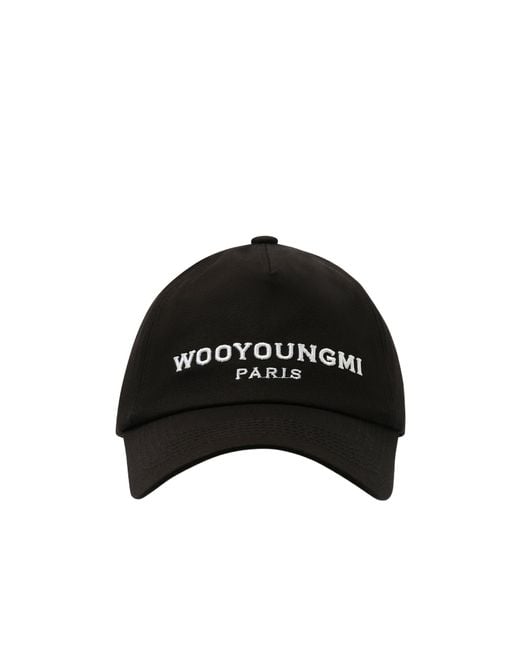 Wooyoungmi Black Logo Hat for men