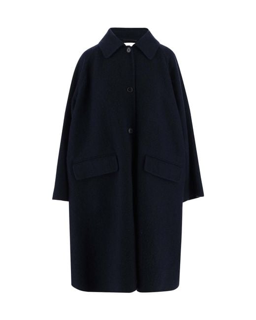 The Row Blue Long-Sleeved Coat