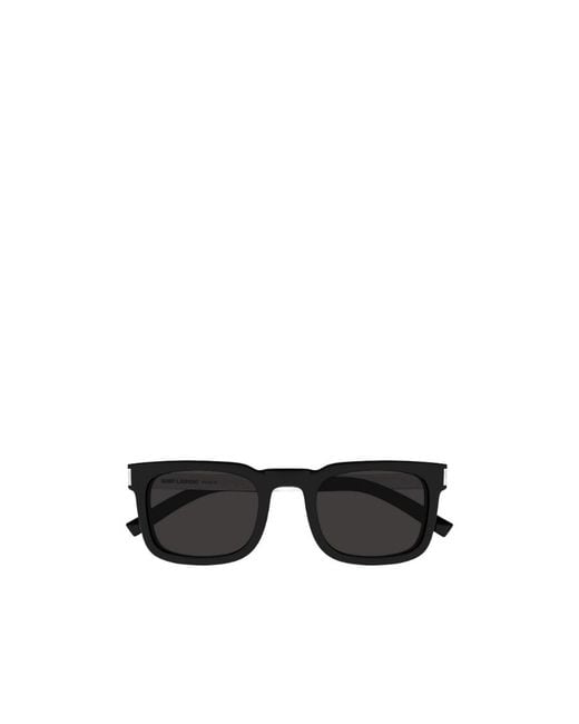 Saint Laurent Black Eyewear Square Frame Sunglasses for men