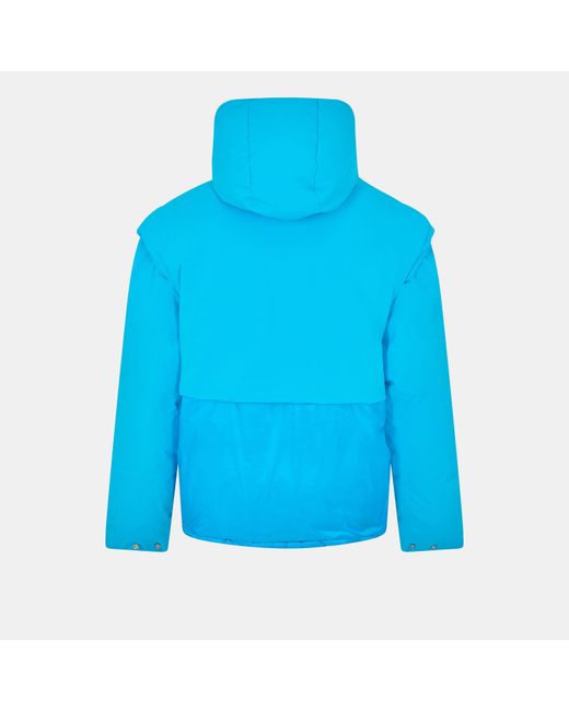 Represent Blue Hooded Down Jacket for men