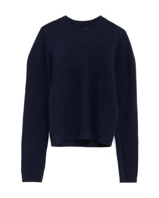 J.W. Anderson Blue Puff-Sleeves Sweater