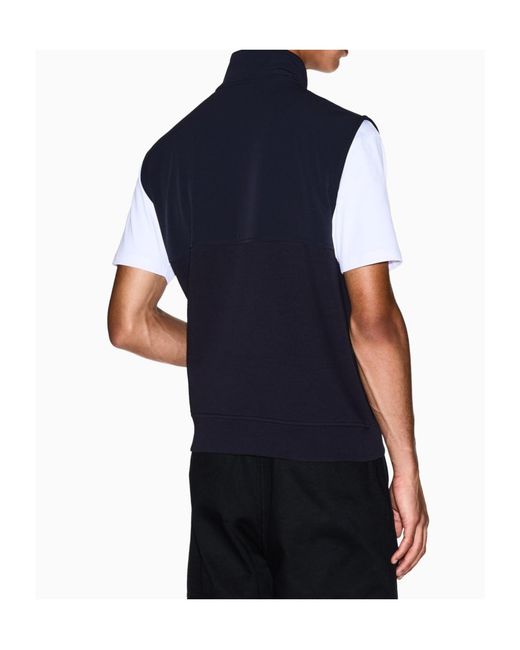 ARMANI EXCHANGE Blue Zippered Vest for men