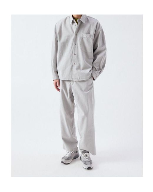 American Vintage Gray Long Sleeve Shirt for men